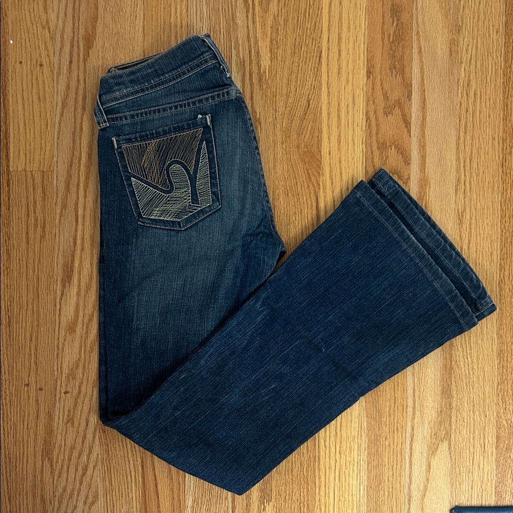 Citizens Of Humanity Dark Blue Flare Jeans